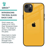 Fluorescent Yellow Glass case for iPhone 15 Plus