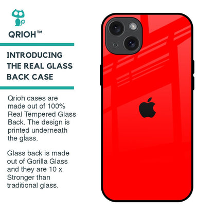Blood Red Glass Case for iPhone 15 Plus
