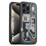Retro Futuristic iPhone 15 Pro Glass Back Cover Online
