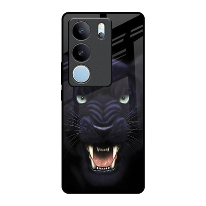 Angry Black Leopard Vivo V29 Pro 5G Glass Back Cover Online