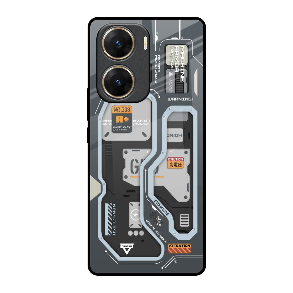 Retro Futuristic Vivo V29e 5G Glass Back Cover Online