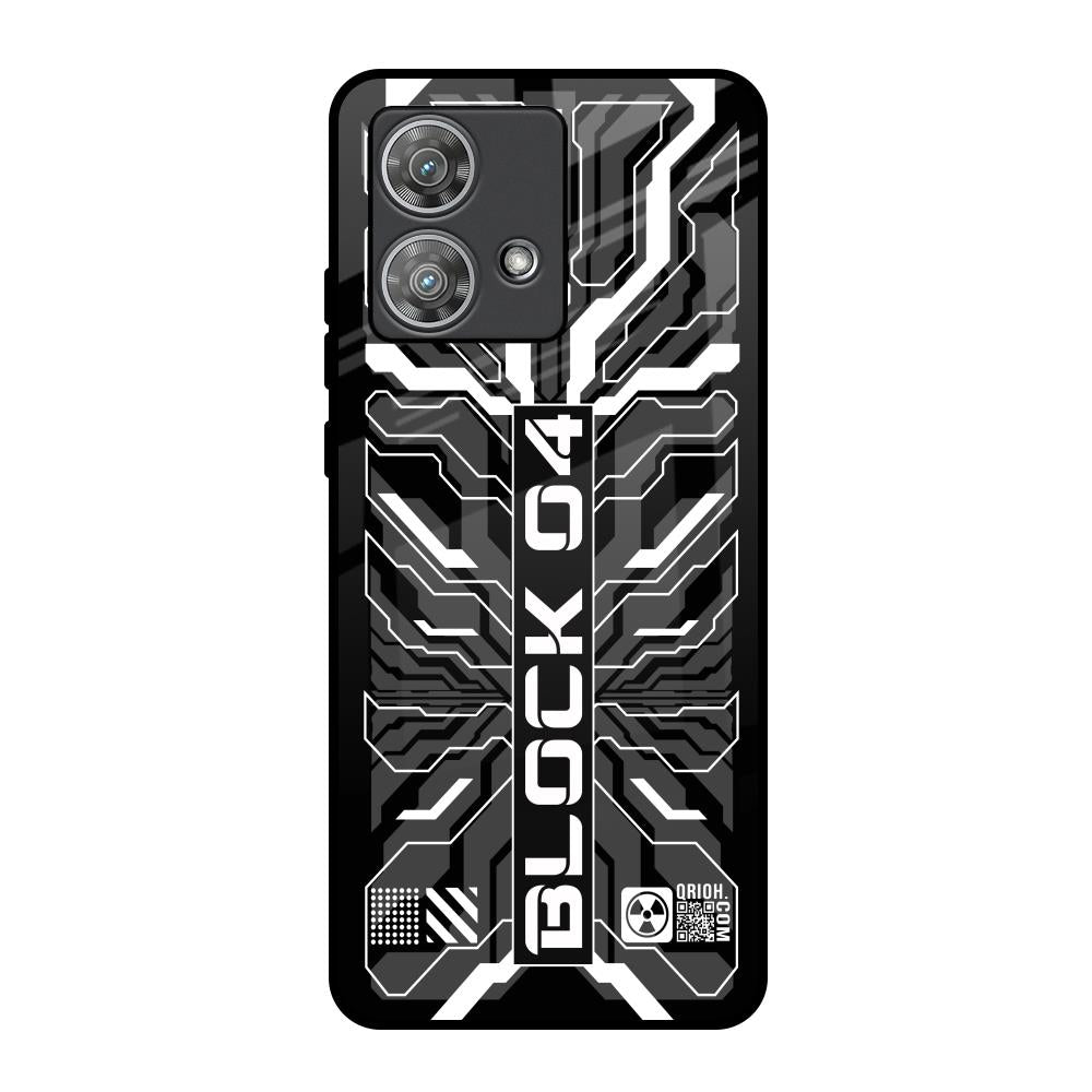 Monochrome Magic Motorola Edge 40 Neo Glass Back Cover Online