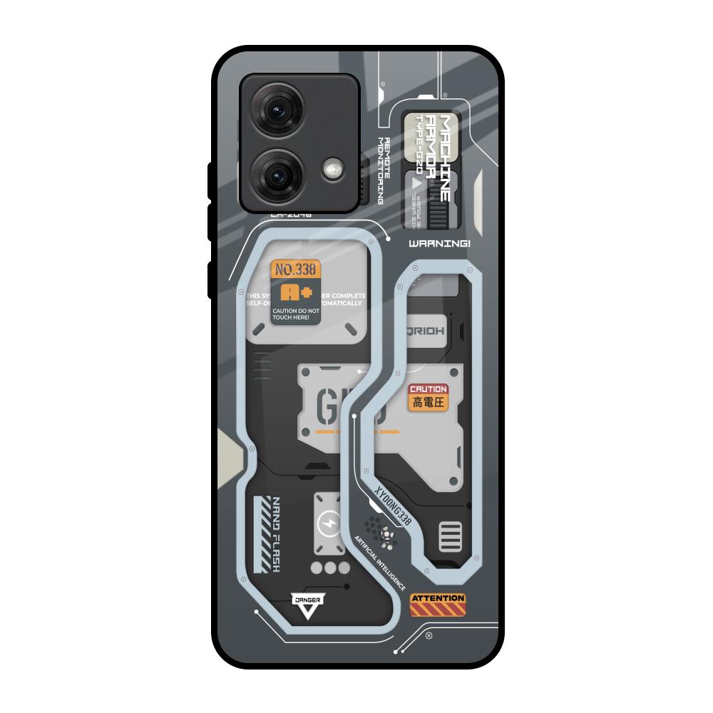 Retro Futuristic Motorola G84 5G Glass Back Cover Online