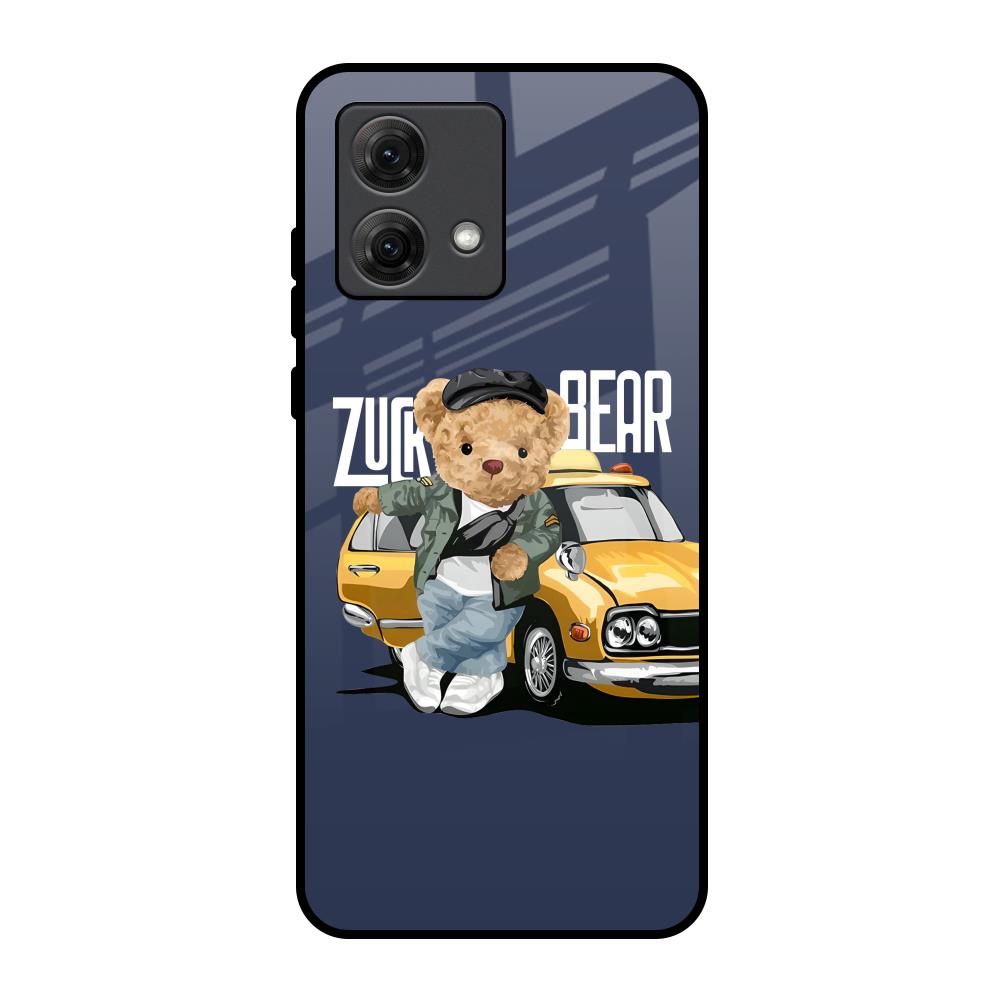 Adventurous Bear Motorola G84 5G Glass Back Cover Online
