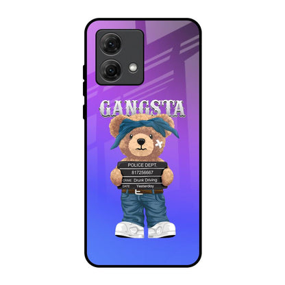 Gangsta Bear Motorola G84 5G Glass Back Cover Online