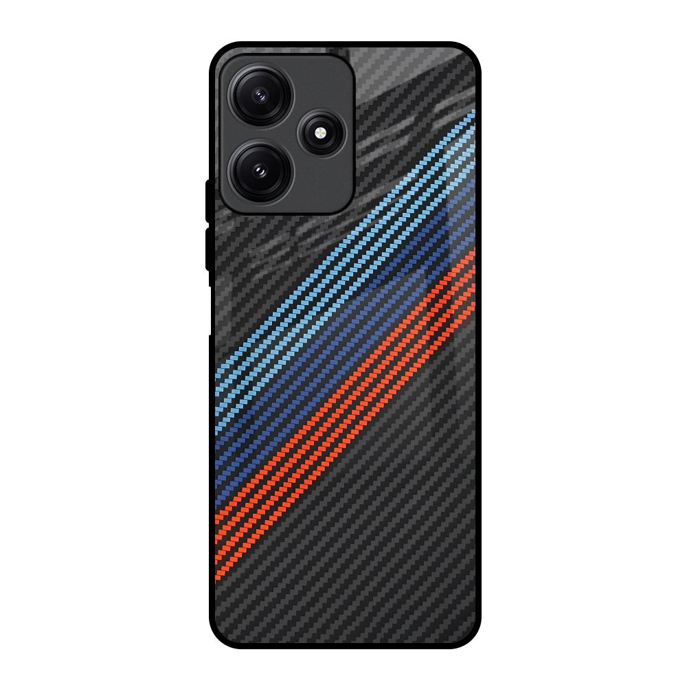 Carbon Inspired Poco M6 Pro 5G Glass Back Cover Online