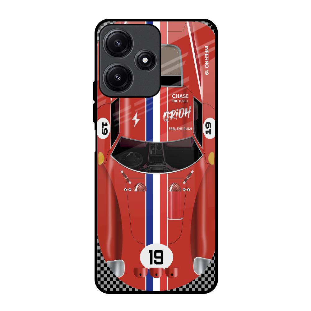 Racing Vintage Poco M6 Pro 5G Glass Back Cover Online
