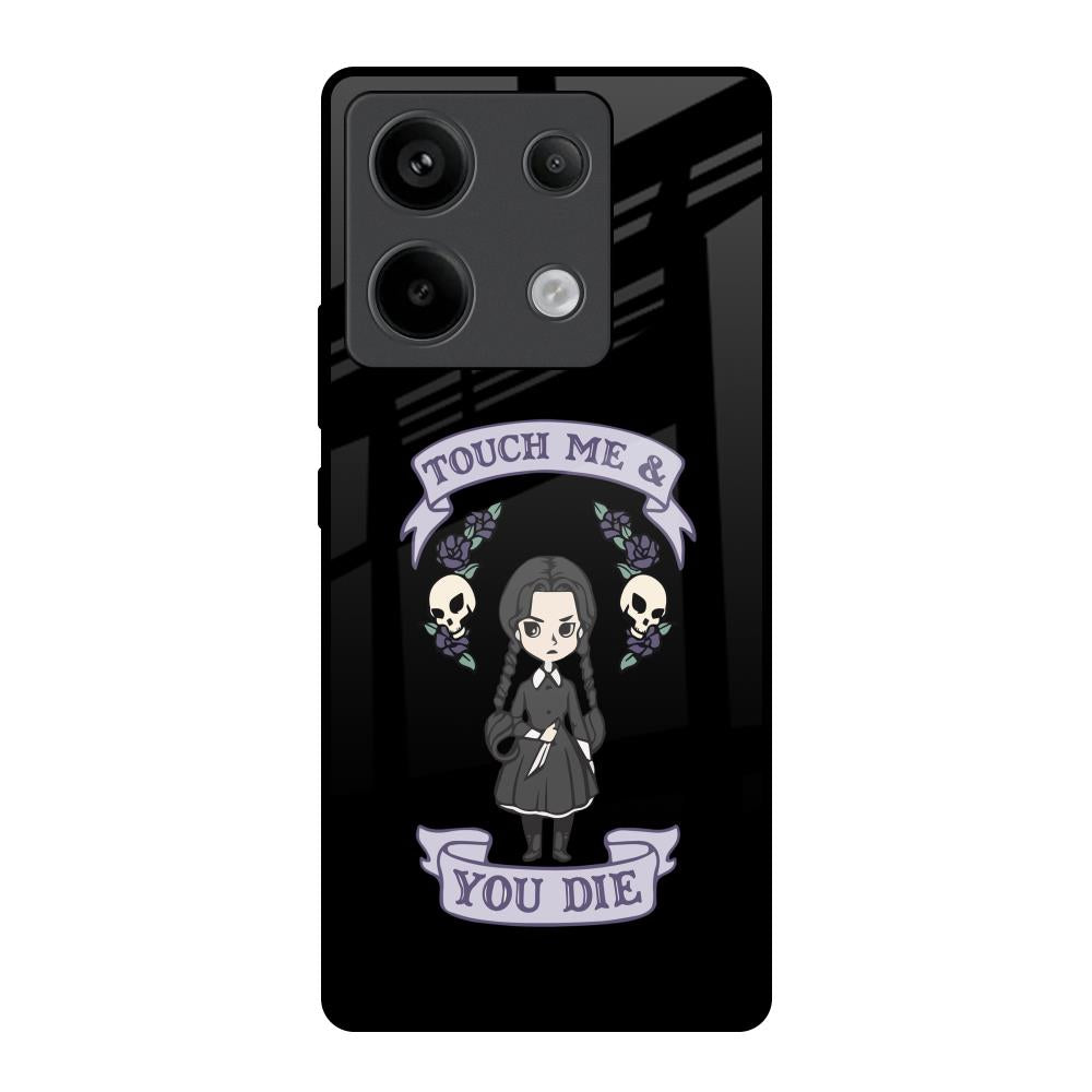 Touch Me & You Die Redmi Note 13 Pro 5G Glass Back Cover Online