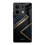 Sleek Golden & Navy Redmi Note 13 Pro 5G Glass Back Cover Online