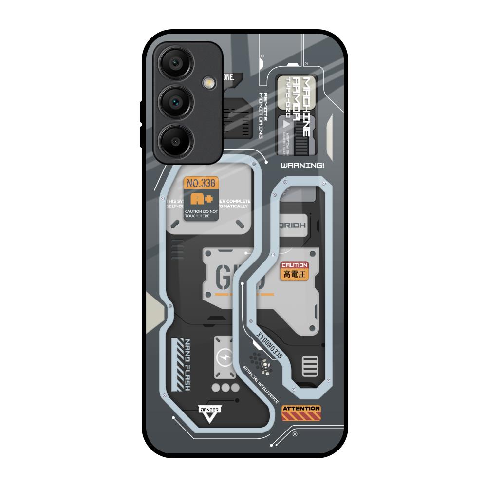 Retro Futuristic Samsung Galaxy A15 5G Glass Back Cover Online