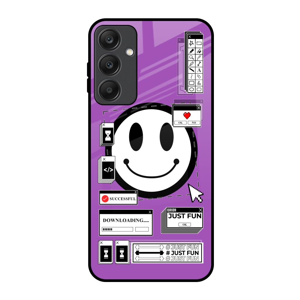 Code with Smile Samsung Galaxy A25 5G Glass Back Cover Online
