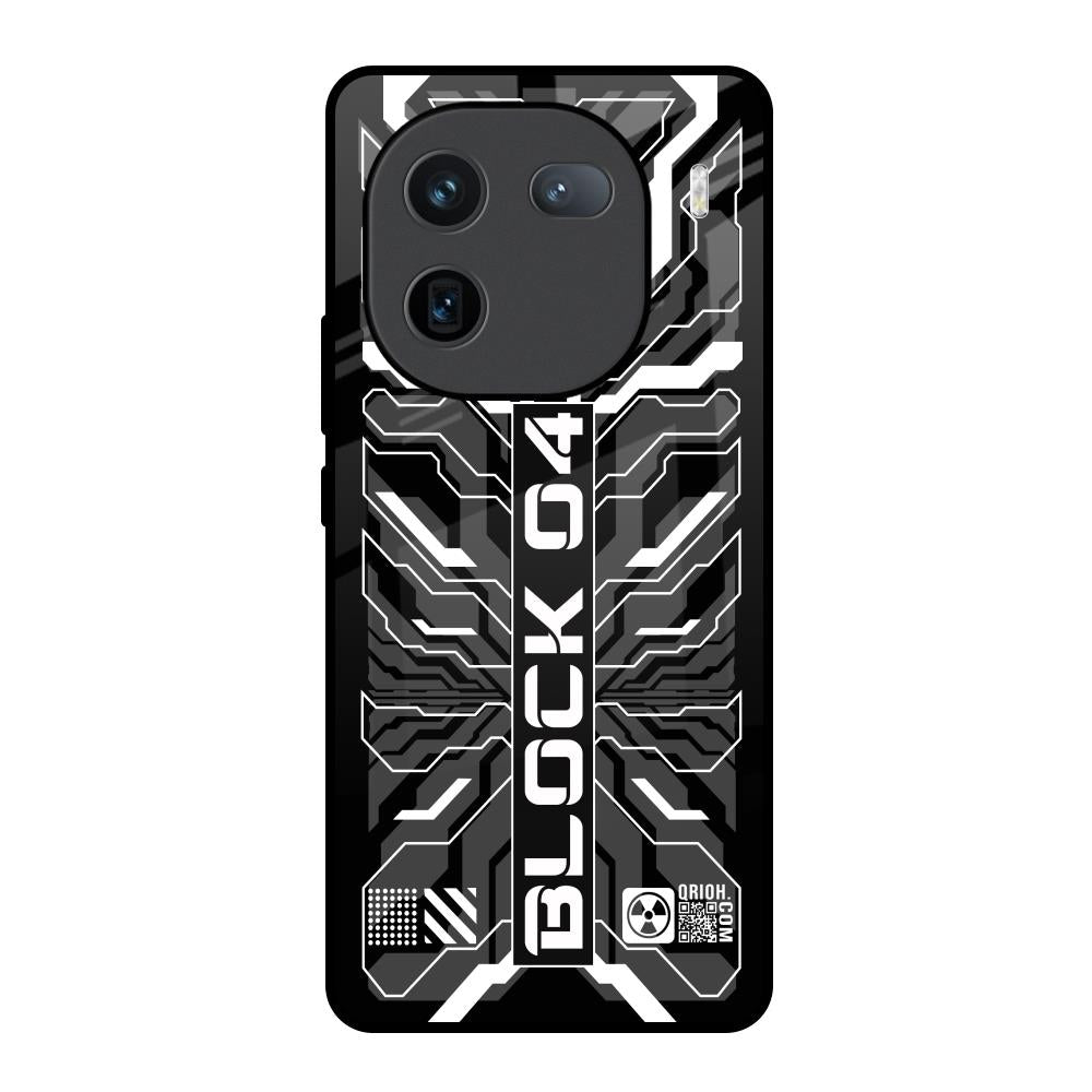 Monochrome Magic IQOO 12 5G Glass Back Cover Online