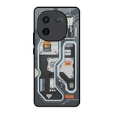 Retro Futuristic IQOO 12 5G Glass Back Cover Online