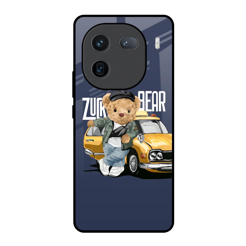 Adventurous Bear IQOO 12 5G Glass Back Cover Online