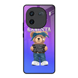 Gangsta Bear IQOO 12 5G Glass Back Cover Online