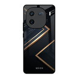 Sleek Golden & Navy IQOO 12 5G Glass Back Cover Online