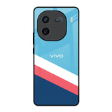 Pink & White Stripes IQOO 12 5G Glass Back Cover Online