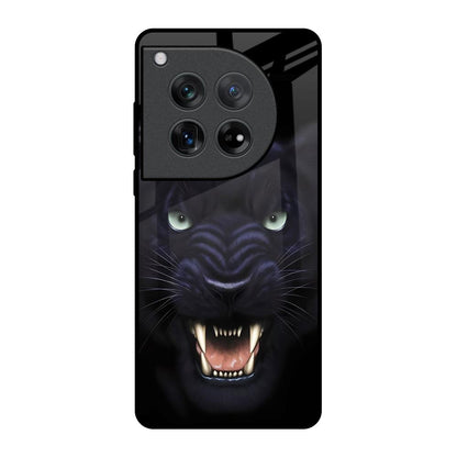 Angry Black Leopard Oneplus 12 Glass Back Cover Online