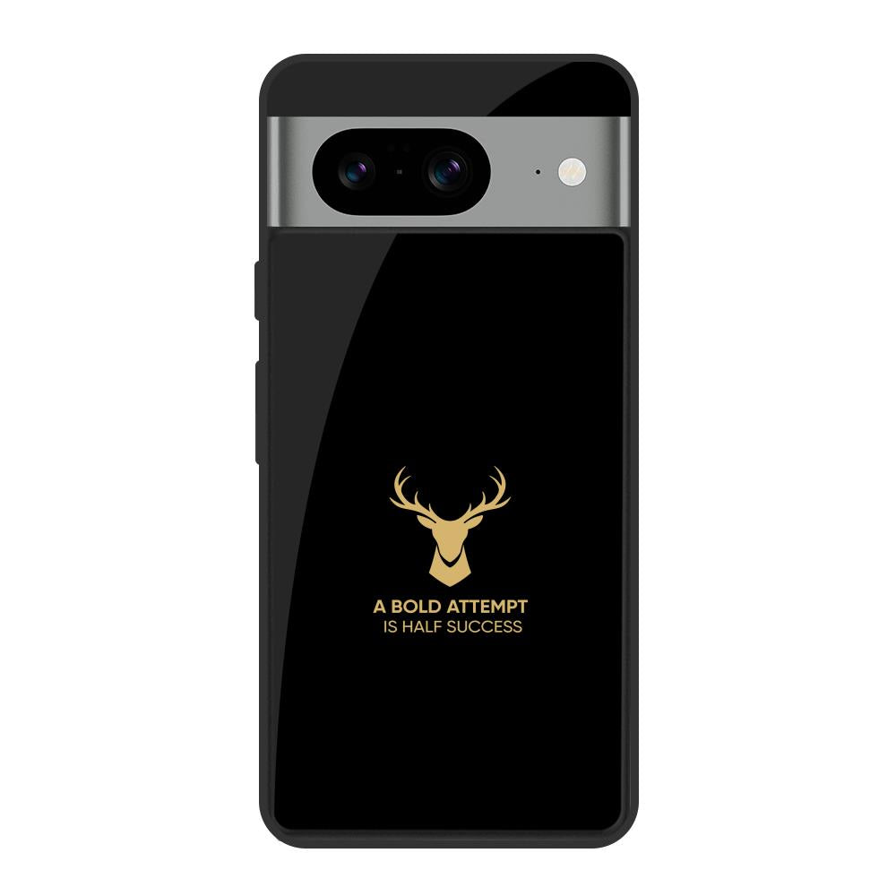 Black Gold Deer Google Pixel 8 Glass Cases & Covers Online