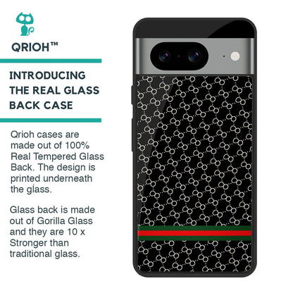 Branded Texture Glass Case for Google Pixel 8