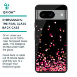 Heart Rain Fall Glass Case for Google Pixel 8