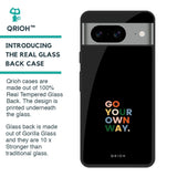 Go Your Own Way Glass Case for Google Pixel 8