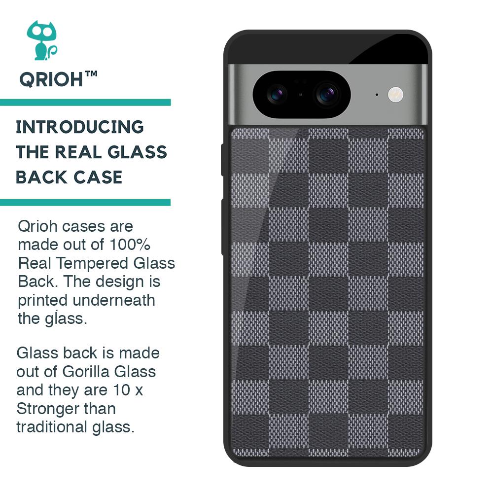 Grey Block Glass Case for Google Pixel 8