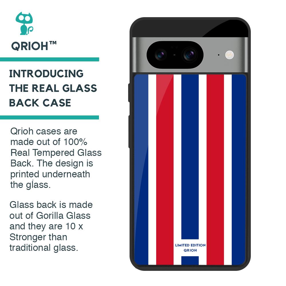 Tricolor Flag Glass Case for Google Pixel 8