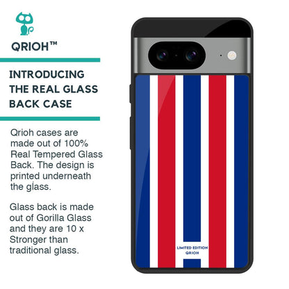 Tricolor Flag Glass Case for Google Pixel 8
