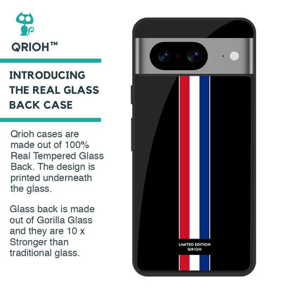 Flag Striped Glass Case for Google Pixel 8