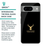 Black Gold Deer Glass Case for Google Pixel 8