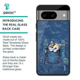 Kitty In Pocket Glass Case for Google Pixel 8