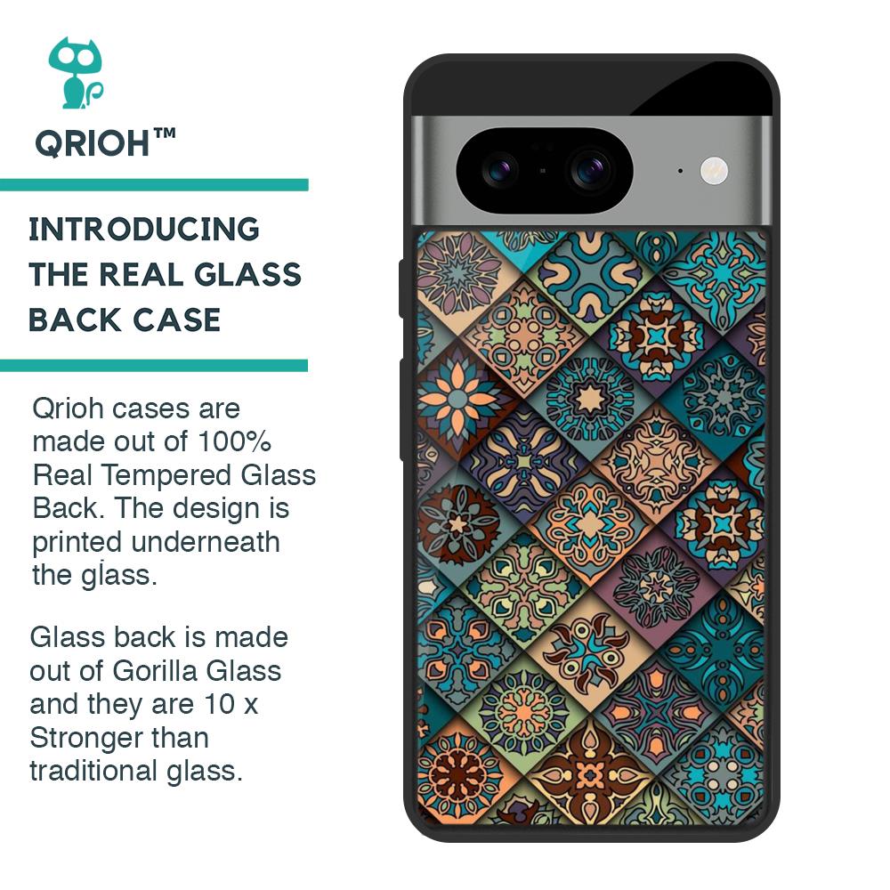 Retro Art Glass Case for Google Pixel 8