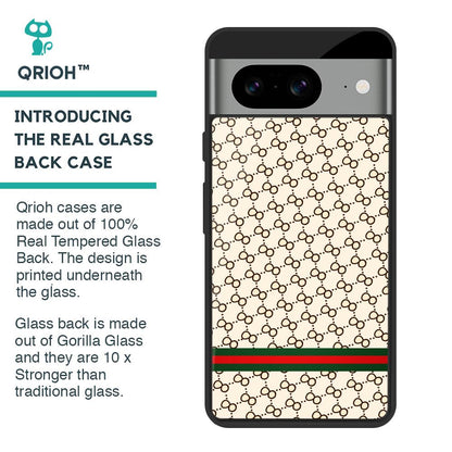Luxurious Pattern Glass Case for Google Pixel 8