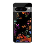 Rainbow Butterfly Google Pixel 8 Pro Glass Cases & Covers Online