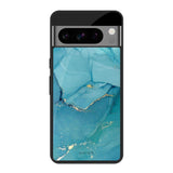 Blue Golden Glitter Google Pixel 8 Pro Glass Cases & Covers Online