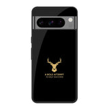 Black Gold Deer Google Pixel 8 Pro Glass Cases & Covers Online