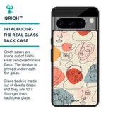 Abstract Faces Glass Case for Google Pixel 8 Pro
