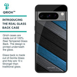 Multicolor Wooden Effect Glass Case for Google Pixel 8 Pro