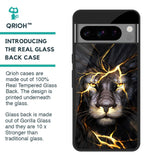 Golden Grey Lion Glass Case for Google Pixel 8 Pro