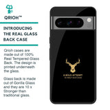 Black Gold Deer Glass Case for Google Pixel 8 Pro