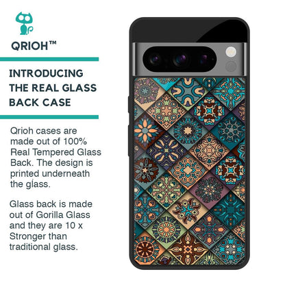 Retro Art Glass Case for Google Pixel 8 Pro