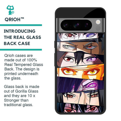 Anime Eyes Glass Case for Google Pixel 8 Pro