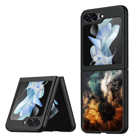 Multicolor Cloudy Smoke Samsung Galaxy Z Flip5 5G Glass Cases & Covers Online