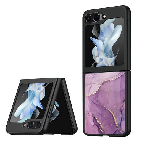 Purple Gold Marble Samsung Galaxy Z Flip5 5G Glass Cases & Covers Online