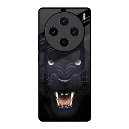 Angry Black Leopard Vivo X100 5G Glass Back Cover Online