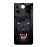 Angry Black Leopard Vivo T2 Pro 5G Glass Back Cover Online
