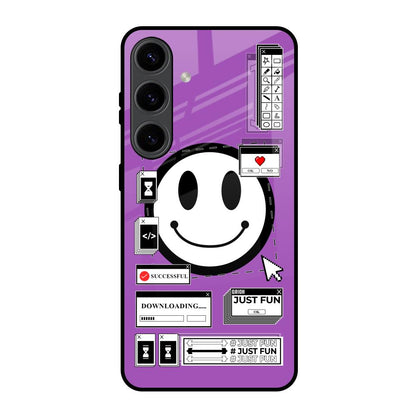 Code with Smile Samsung Galaxy S24 5G Glass Back Cover Online