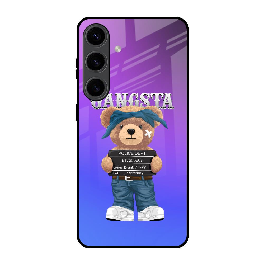 Gangsta Bear Samsung Galaxy S24 5G Glass Back Cover Online