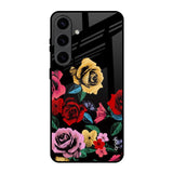 Floral Decorative Samsung Galaxy S24 5G Glass Back Cover Online